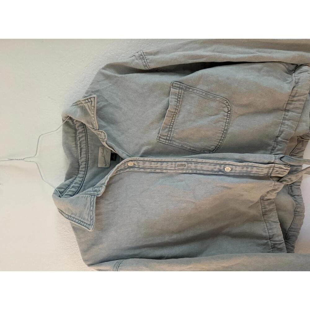 Universal Thread Cropped Denim Jacket - image 3
